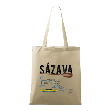 Mapa řeky Sázavy