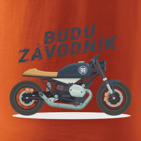 Budu závodník  modrý cafe racer