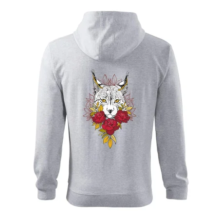 Rys s červenými růžemi  (Pecka design)
