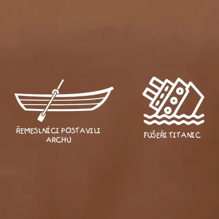 Řemeslnici postavili archu, fušeři Titanic
