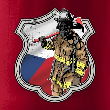 Hasič erb - Česká vlajka