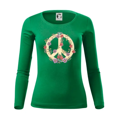Peace symbol pískový