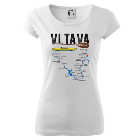 Mapa řeky Vltavy