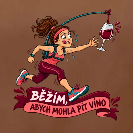 Běžím abych mohla pít víno