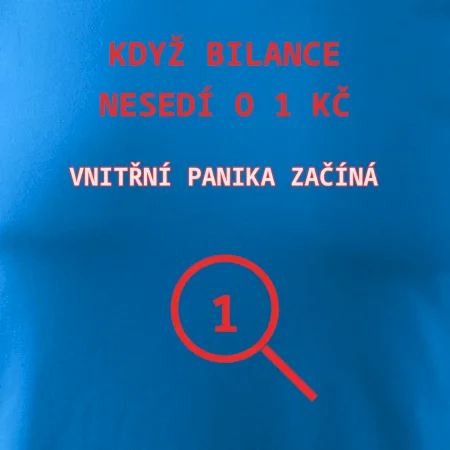 Bilance nesedí o 1 Kč