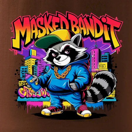 Mýval - masked bandit grafitti
