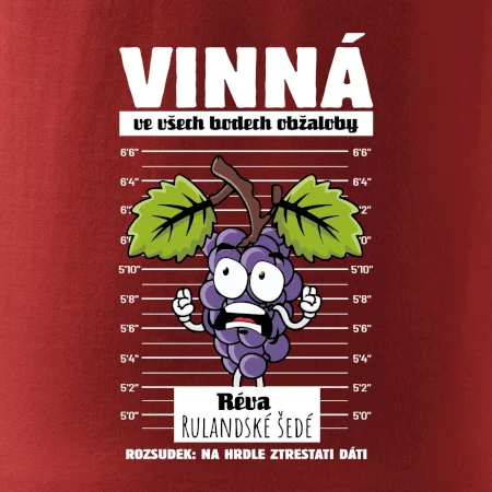 Vinná réva odsouzena Rulandské šedé