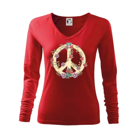 Peace symbol pískový