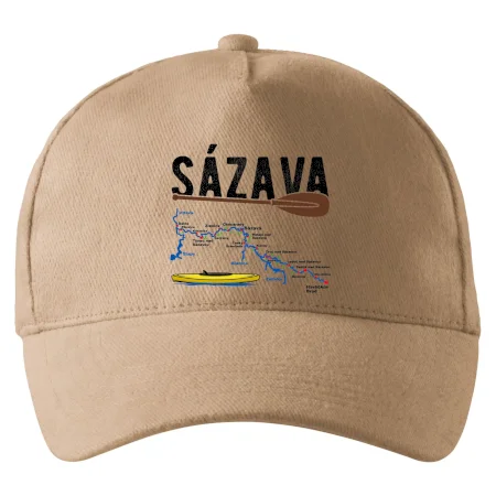 Mapa řeky Sázavy