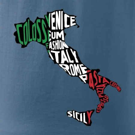 Mapy - názvy měst - Italie