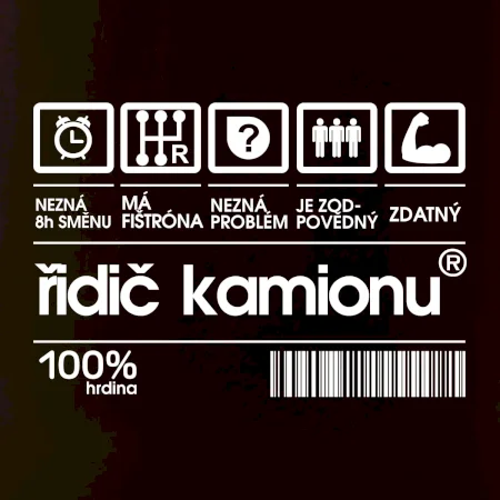 Čárový kód řidič kamionu