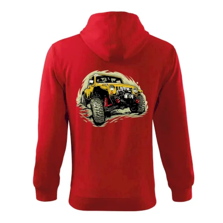 Žlutý offroad s navijákem