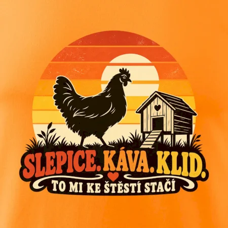 Slepice káva klid a pohoda