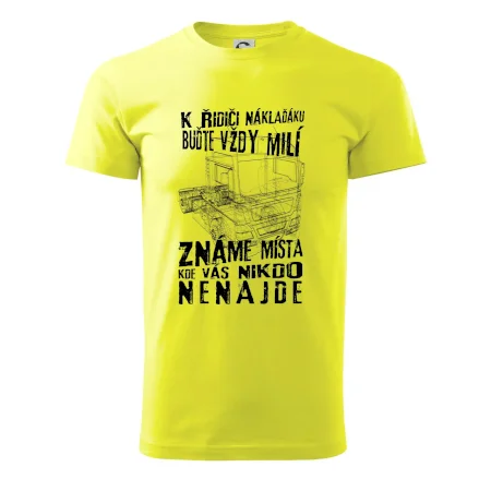 K řidiči náklaďáku buďte vždy milý