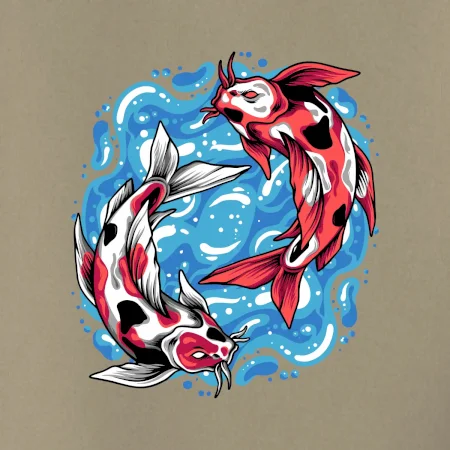 Yin & Yang Koi kapr - červený