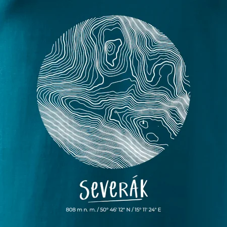 Severák - vrstevnice v kruhu