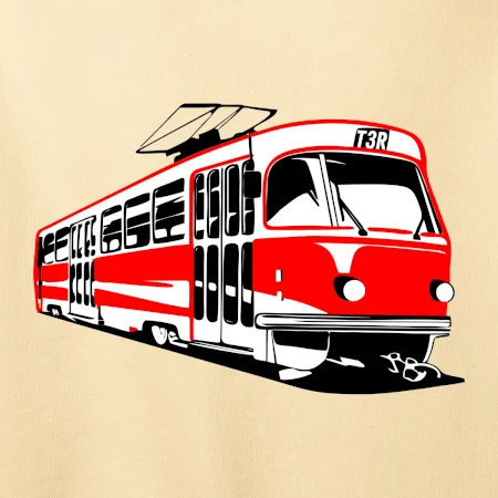 Tramvaj T3R barevná