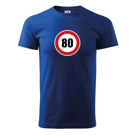Dopravní značka - omezení rychlosti 80
