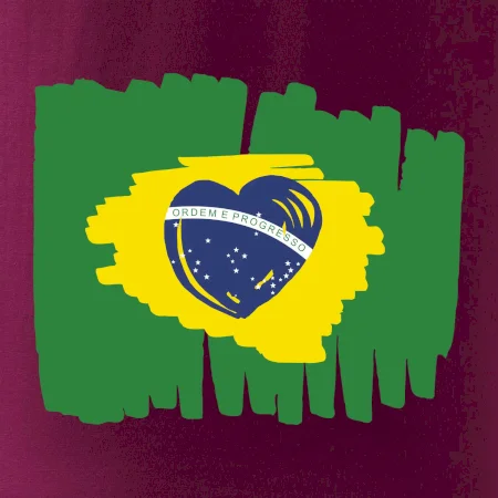 Brazílie vlajka srdce