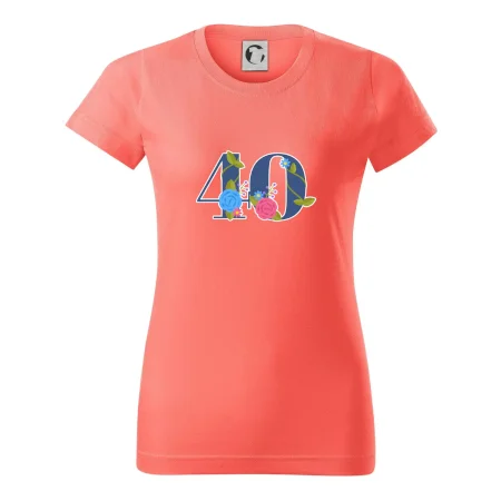 Květinové číslo kreslené - 40