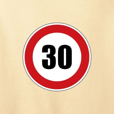 Dopravní značka - omezení rychlosti 30