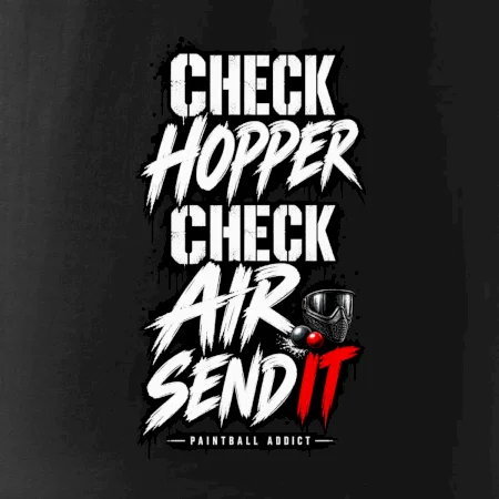 Kontrola zásobníku check hopper air paintball