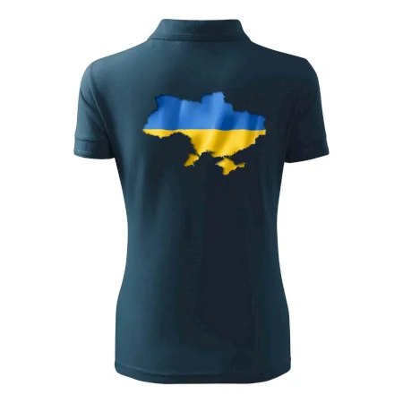 Ukrajina vlajka mapa