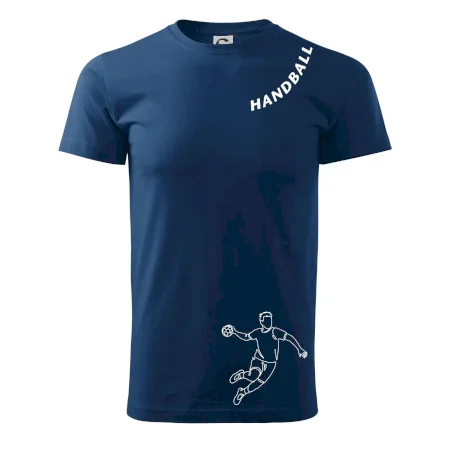 Handball nápis šikmo