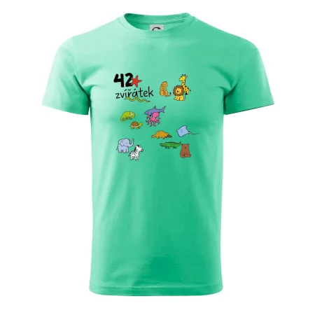 Tričko + 42 nažehlovacích zvířátek