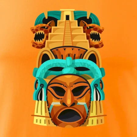 Mayové maska s pyramidou