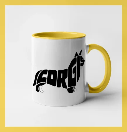 Corgi - nápis v těle