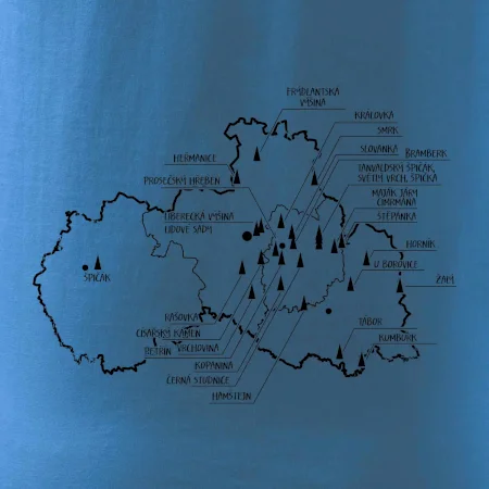 Mapa rozhleden - Liberecký kraj
