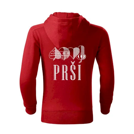 Prší - nápis