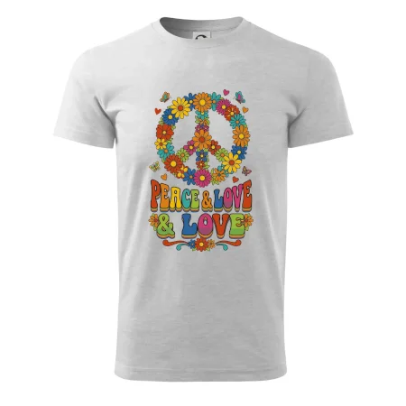Peace and love - na výšku s květy