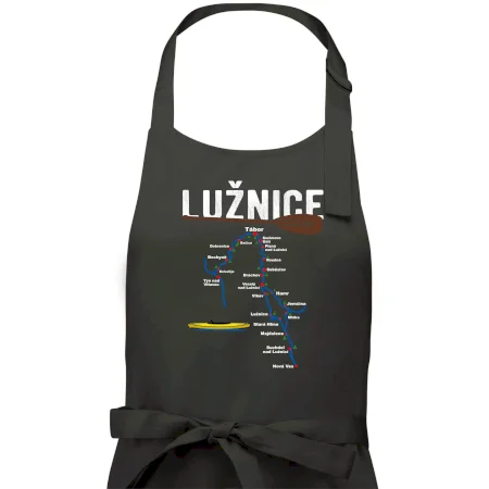 Mapa řeky Lužnice