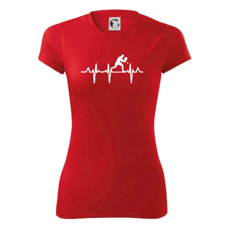 EKG stolní tenista stojící