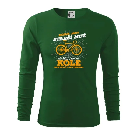 Starší muž - cyklista silniční kolo