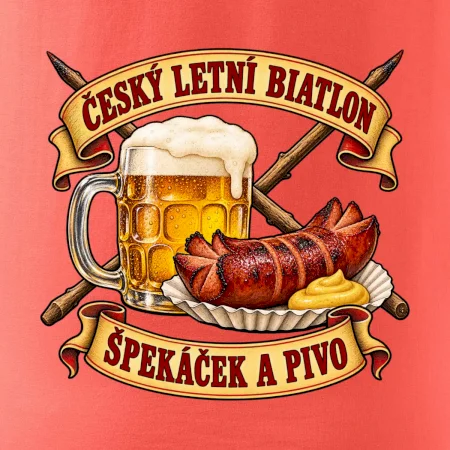 Český letní biatlon špekáček a pivo
