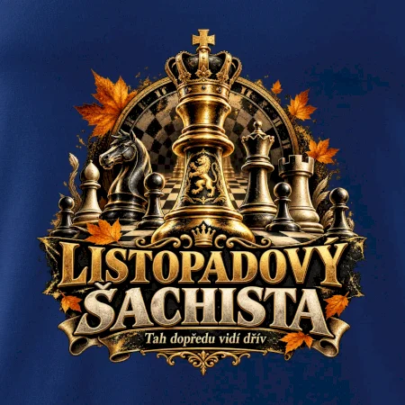 Listopadový šachista se zlatým králem