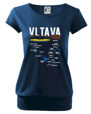 Mapa řeky Vltavy