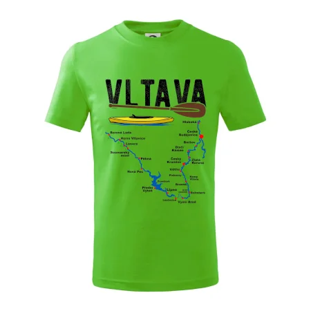 Mapa řeky Vltavy