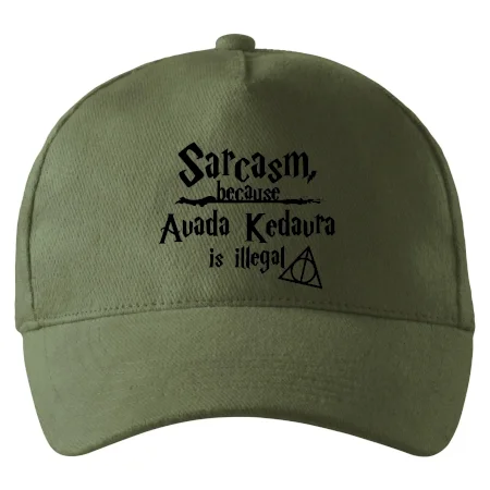 Harry - Sarcasm, because Avada Kedavra is illegal