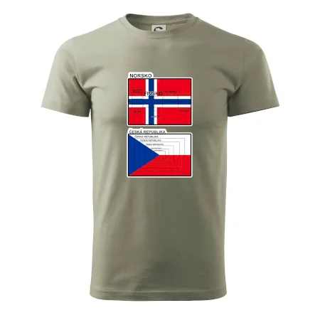 Norská a česká vlajka