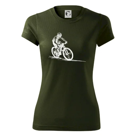MTB kreslený cyklista
