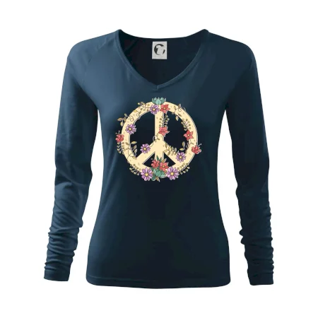 Peace symbol pískový