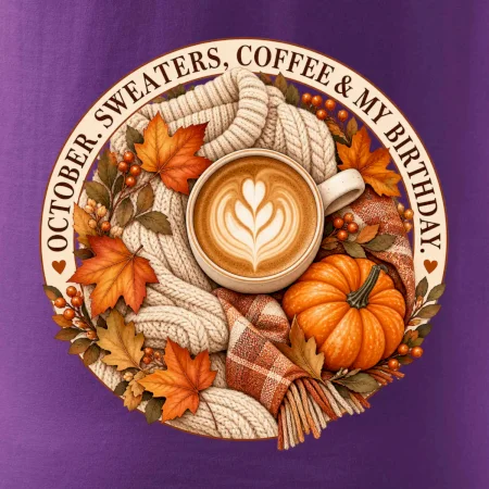 October sweaters coffee my birthday podzimní káva a svetr
