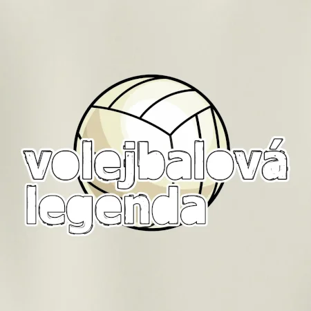 Volejbalová legenda - bílé písmo