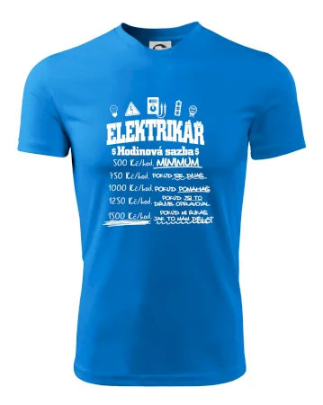 Elektrikář hodinová sazba