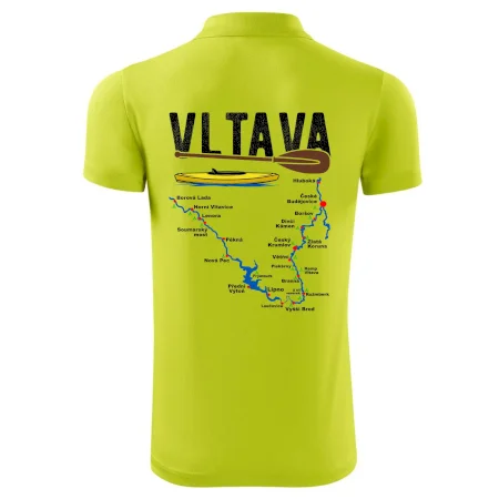 Mapa řeky Vltavy