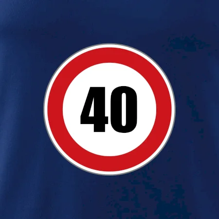 Dopravní značka - omezení rychlosti 40